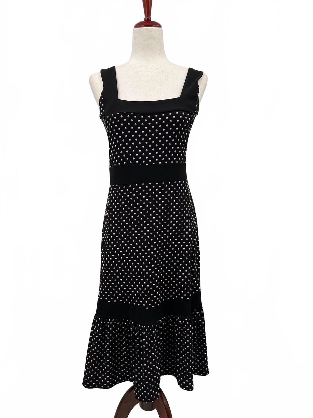 BCBGMaxAzria Black Midi Dress | Womens S